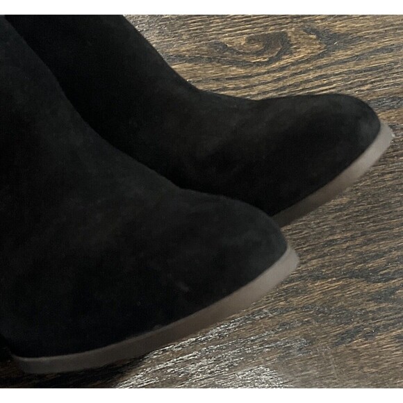 Ugg Koolaburra Amalea Boots Women’s 11 Heels Suede Leather Ankle Booties Black - Picture 6 of 9